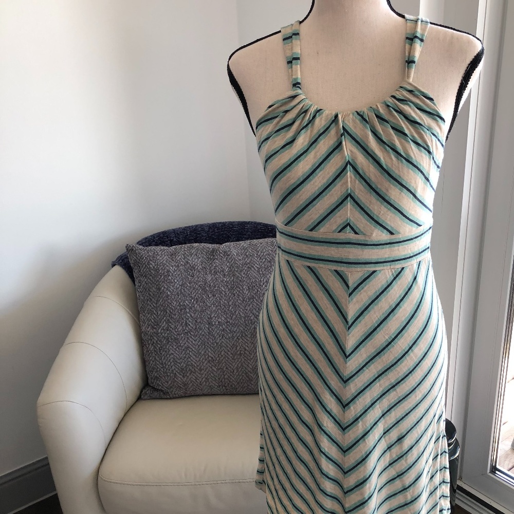 NWT $78 Max Studio Striped Halter Dress